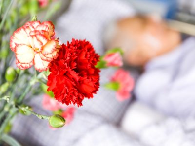 flowers for care in patient room